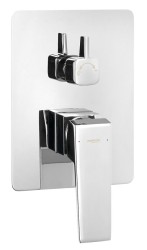 AQUALINE - RITMO podomítková sprchová baterie, box, 2 výstupy, chrom (RT042)