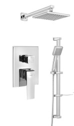 AQUALINE - RITMO podomítkový sprchový set s pákovou baterií, 2 výstupy, chrom (RT045)