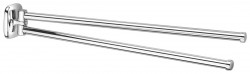 AQUALINE - RUMBA dvojitý držák ručníků otočný 450, chrom (RB121)