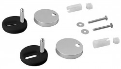 AQUALINE - Sada 2 úchytů WC sedátka (PB105WR) (NDPB105WR-2)