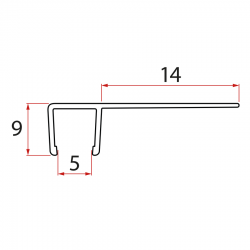 AQUALINE - Sada svislých těsnění pro YB93 (NDYB93-C0304)