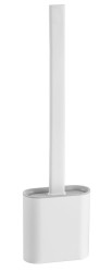 AQUALINE - SANA WC silikonová štětka závěsná/na postavení, bílá mat (BS010)