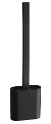 AQUALINE - SANA WC silikonová štětka závěsná/na postavení, černá mat (BS010B)