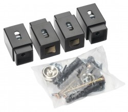 AQUALINE - Set držáků radiátoru TONDI, černá mat (NDDT48T)