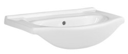 AQUALINE - SIMPLEX ECO keramické umyvadlo, nábytkové, 60x44cm, bílá (NDHF060)