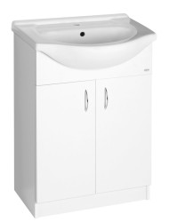 AQUALINE - SIMPLEX ECONOMY 65 umyvadlová skříňka včetně umyvadla 63x83,5x30,7cm (SIME650)