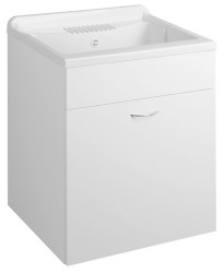 AQUALINE - Skříňka pod výlevku 59,5x70x49,4cm, bílá (57035)
