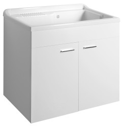 AQUALINE - Skříňka pod výlevku 78x70x48cm, bílá (57036)