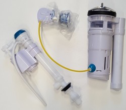 AQUALINE - Splachovací souprava s DUAL tlačítkem 49, spodní napouštění 1/2