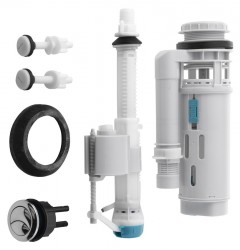 AQUALINE - Splachovací souprava s DUAL tlačítkem, spodní napouštění 1/2