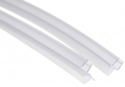 AQUALINE - Spodní těsnění na čtvrtkruhovou zástěnu GN5590, sklo 6 (NDGN04-R)