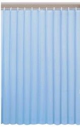 AQUALINE - Sprchový závěs 180x180cm, vinyl, modrá (0201003 M)