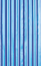 AQUALINE - Sprchový závěs 180x180cm, vinyl, modrá, pruhy (ZV011)