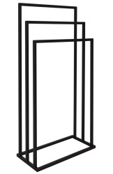 AQUALINE - Stojan na ručníky 450x860x210, černá mat (MU450B)