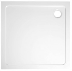 AQUALINE - TECMI sprchová vanička z litého mramoru, čtverec 70x70cm, bílá (PQ007)