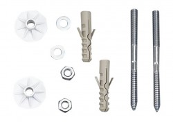 AQUALINE - UAK12 kotvící sada pro umyvadla, šroub 8,0x120 (40027)