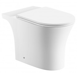 AQUALINE - VITO WC kombi mísa, Rimless, 61x35,5cm, spodní/zadní odpad, bílá (PB105-111)