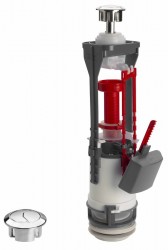 AQUALINE - Vypouštěcí ventil, DUAL tlačítko, chrom (OVDC001)