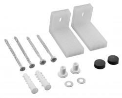 AQUALINE - WC kotvící sada, černá mat (40126B)