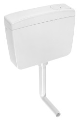 AQUALINE - WC plastová nádržka s DUAL tlačítkem, 4-8 L, bílá (WM108)