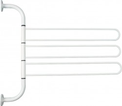 AQUALINE - WHITE LINE otočný trojsušák, bílá (8002)