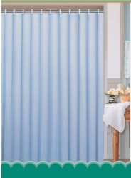 AQUALINE - Závěs 180x200cm, 100% polyester, modrá (0201104 M)