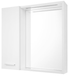 AQUALINE - ZOJA/KERAMIA FRESH STRIP galerka s LED osvětlením, 60x60x14cm, levá, bílá (45021S)