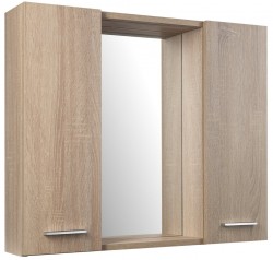 AQUALINE - ZOJA/KERAMIA FRESH STRIP galerka s LED osvětlením, 70x60x14cm, dub platin (45029S)