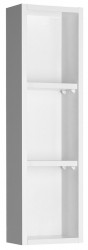 AQUALINE - ZOJA policová skříňka k zrcadlu Korin, 20x70x12cm, bílá (45463)