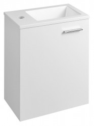 AQUALINE - ZOJA skříňka s keramickým umyvadlem 40x22 cm, bílá (51049A-01)