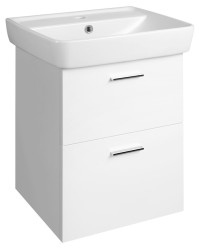 AQUALINE - ZOJA umyvadlová skříňka zásuvková 41,5x50x35,5cm, bílá (56374)