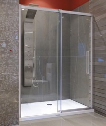 Aquatek - Admiral B2 - Luxusní sprchové dveře zasouvací 127-131cm, sklo 8mm, varianta pravá (ADMIRALB2130-12)