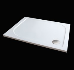 Aquatek - Hard 100x80 sprchová vanička z litého mramoru, doplňky čelní krycí panel (HARD10080-23)