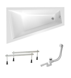 Asymetrická vana Laguna Idea Plus 160x100 cm akrylát levá SIKOID1600LAN (SIKOID1600LAN)