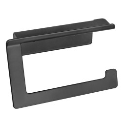 AWD Interior - Držák na toaletní papír s poličkou, černý AWD02092021 (AWD02092021)