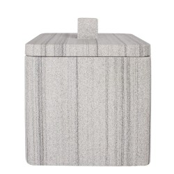 AWD Interior - Kosmetická nádoba s víkem, šedý mramor Q-BATH 1537 (AWD02341537)