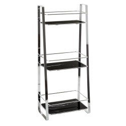 AWD Interior - Koupelnová police třípatrová. chrom,/černý mramor AWD02042013 (AWD02042013)