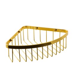 AWD Interior - Rohová drátěná police zlatá AWD02081988 (AWD02081988)