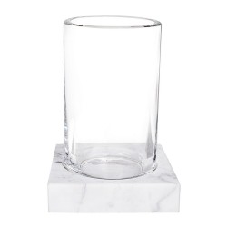 AWD Interior - Sklenka na zubní kartáček Q-BATH 1520 Carrarský mramor (AWD02341520)