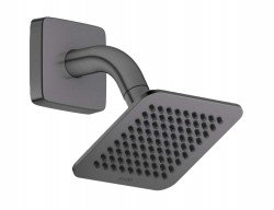 AXOR - Citterio C Hlavová sprcha 12x12 cm, EcoSmart, kartáčovaný černý chrom (28810340)