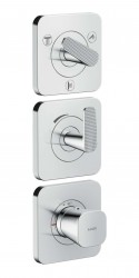 AXOR - Citterio C Termostatická baterie pod omítku, pro 3 spotřebiče, chrom (49711000)