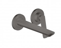 AXOR - Citterio C Umyvadlová baterie pod omítku, s výpustí, 2-otvorová instalace, EcoSmart, kartáčovaný černý chrom (49110340)