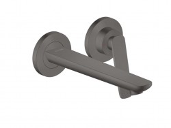 AXOR - Citterio C Umyvadlová baterie pod omítku, s výpustí, 2-otvorová instalace, EcoSmart, kartáčovaný černý chrom (49111340)