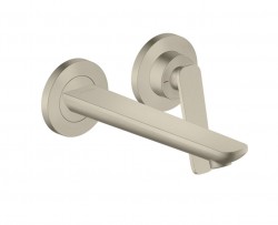 AXOR - Citterio C Umyvadlová baterie pod omítku, s výpustí, 2-otvorová instalace, EcoSmart, kartáčovaný nikl (49110820)