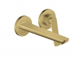 AXOR - Citterio C Umyvadlová baterie pod omítku, s výpustí, 2-otvorová instalace, EcoSmart, leštěný vzhled zlata (49110990)