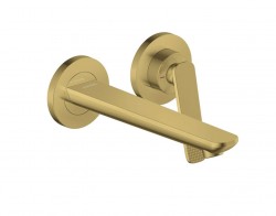 AXOR - Citterio C Umyvadlová baterie pod omítku, s výpustí, 2-otvorová instalace, EcoSmart, leštěný vzhled zlata (49111990)