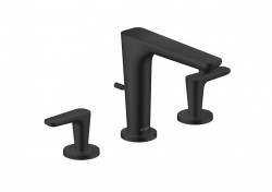 AXOR - Citterio C Umyvadlová baterie s výpustí, 3-otvorová instalace, EcoSmart, matná černá (49060670)