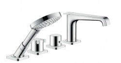 AXOR - Citterio E Termostatická baterie na okraj vany, 4-otvorová instalace, chrom (36411000)