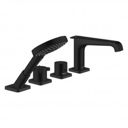 AXOR - Citterio E Termostatická baterie na okraj vany, 4-otvorová instalace, matná černá (36410670)