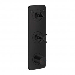 AXOR - Citterio E Termostatická baterie pod omítku, pro 2 spotřebiče, matná černá (36703670)